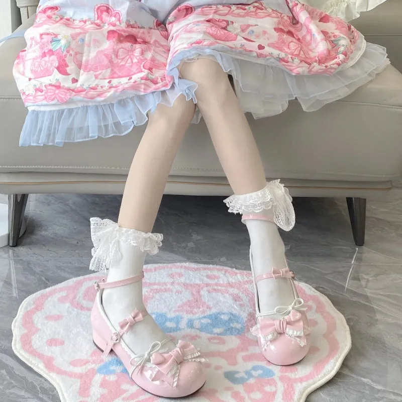 Kawaii Sweet Girl Pink Lolita Shoes