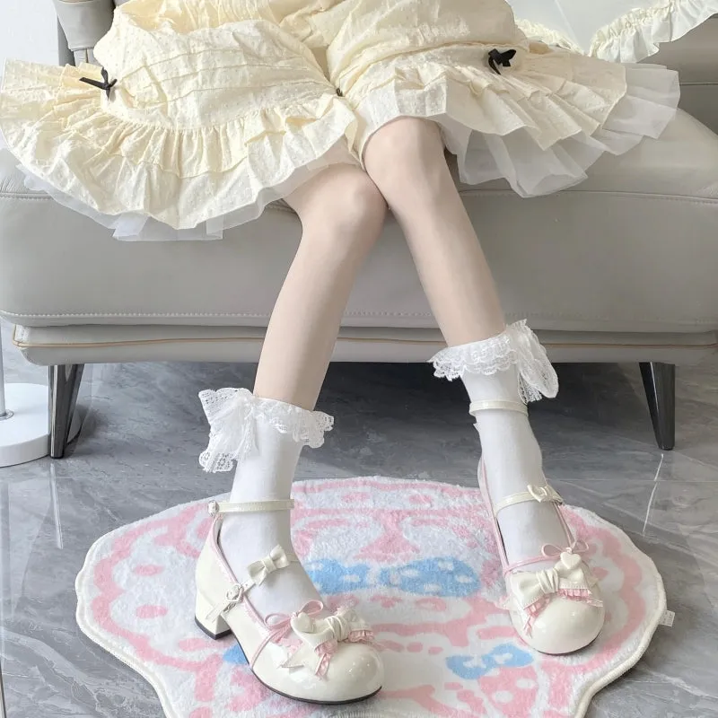 Kawaii Sweet Girl Pink Lolita Shoes
