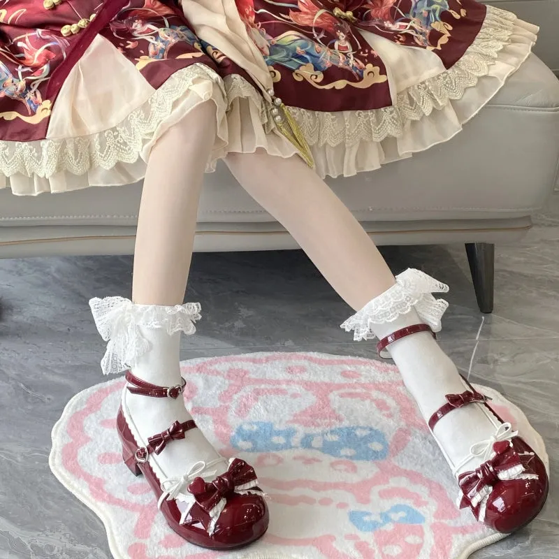 Kawaii Sweet Girl Pink Lolita Shoes