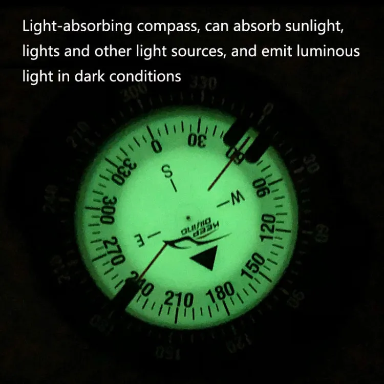 KEEP DIVING CP-992 Strong Magnetic Elastic Rope Luminous Diving Compass(Yellow)