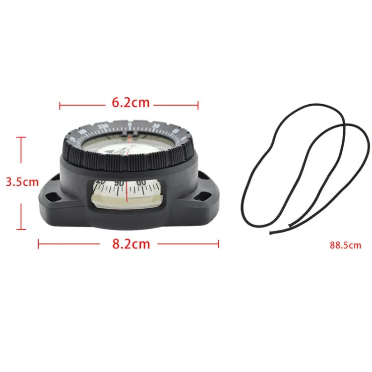 KEEP DIVING CP-992 Strong Magnetic Elastic Rope Luminous Diving Compass(Yellow)