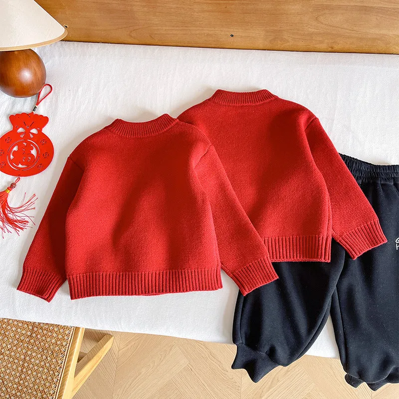 Kids' Chinese New Year "PingAn" "XiLe" Sweater