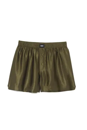 Le Weekend Silk Boxer Khaki Woman