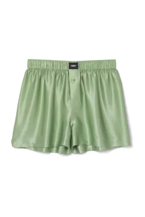 Le Weekend Silk Boxer Pistachio Woman