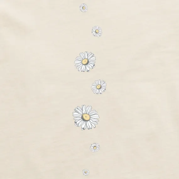 Life is Good W LS Crusher Tee Detailed Wildflower PUTTY WHITE