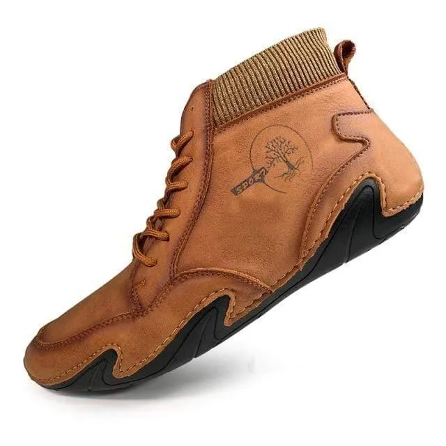 Light Leather Warm Plush Shoe