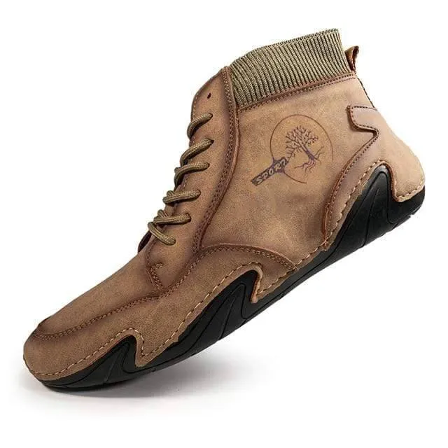 Light Leather Warm Plush Shoe