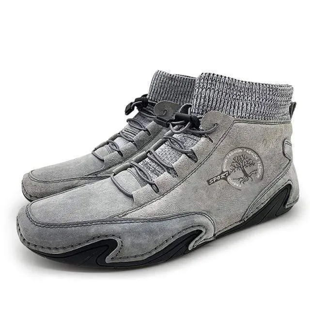 Light Leather Warm Plush Shoe