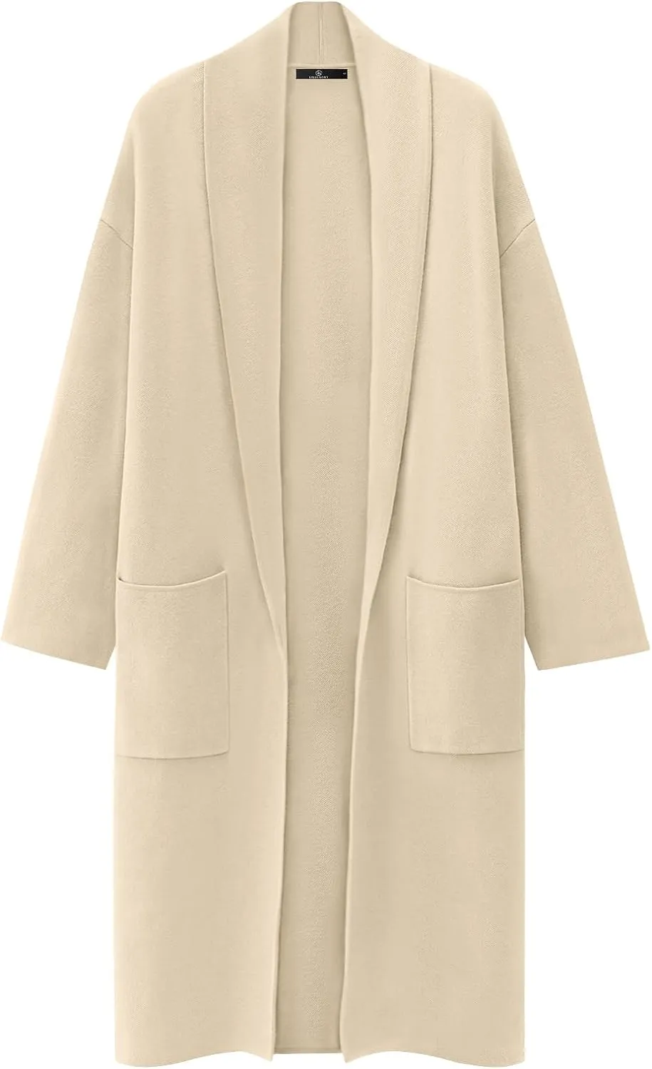 LILLUSORY Women's Oversized Long Cardigan Sweaters 2023 Fall Trendy Coatigan Lightweight Jackets Knit Winter Coat