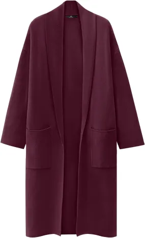 LILLUSORY Women's Oversized Long Cardigan Sweaters 2023 Fall Trendy Coatigan Lightweight Jackets Knit Winter Coat