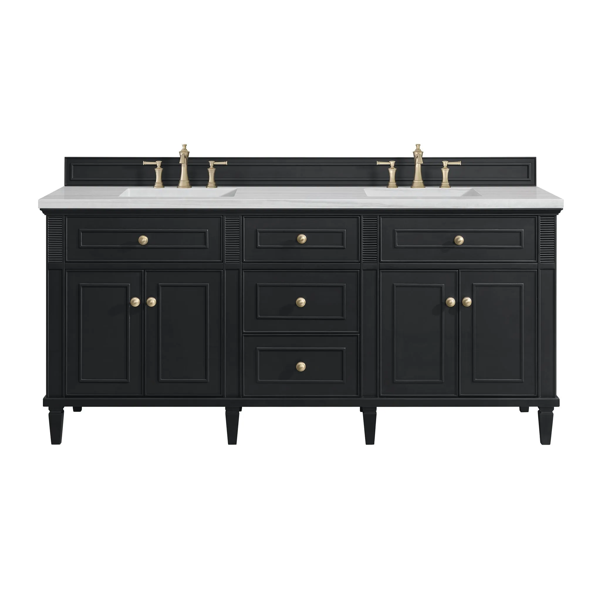 Lorelai 60" Double Vanity in Black Onyx