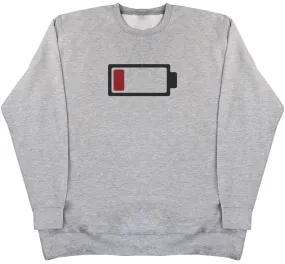 Low Battery - Kids Oversized Comfy Sweater