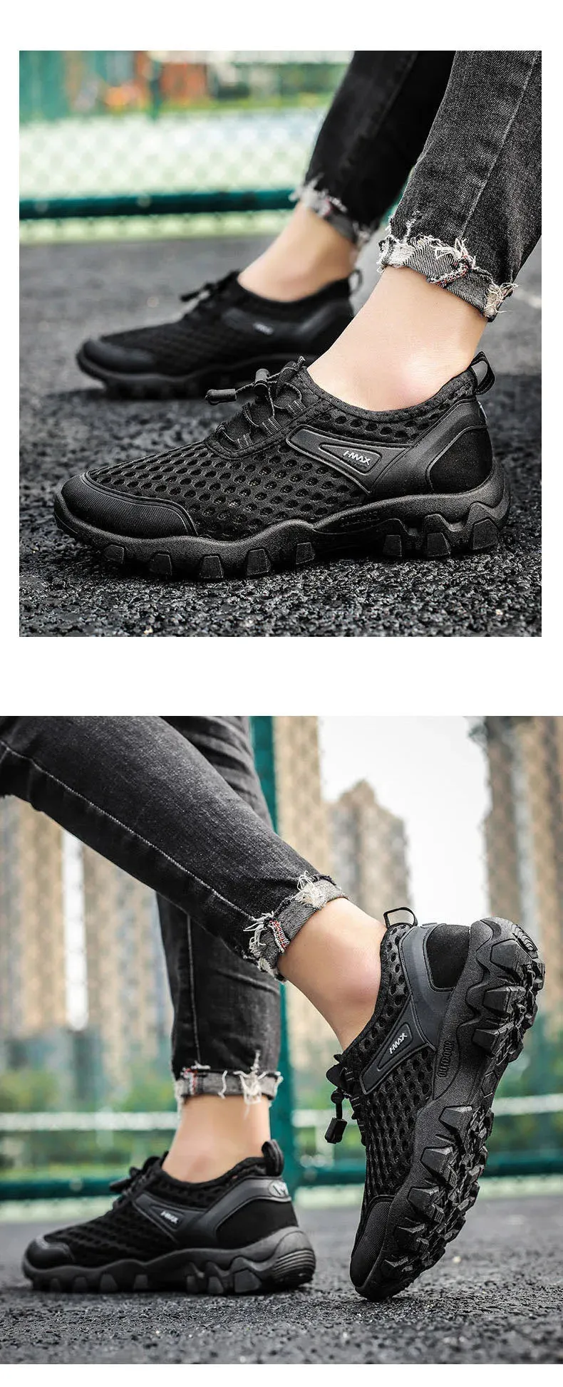 Men Women Hiking Shoes - Quick Drying Water Shoes for Water Sports, Beach, Boating, Fishing, Barefoot Sneakers