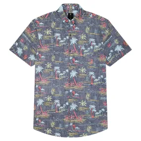 Mens Button Down Shirt - Reverse Tropical