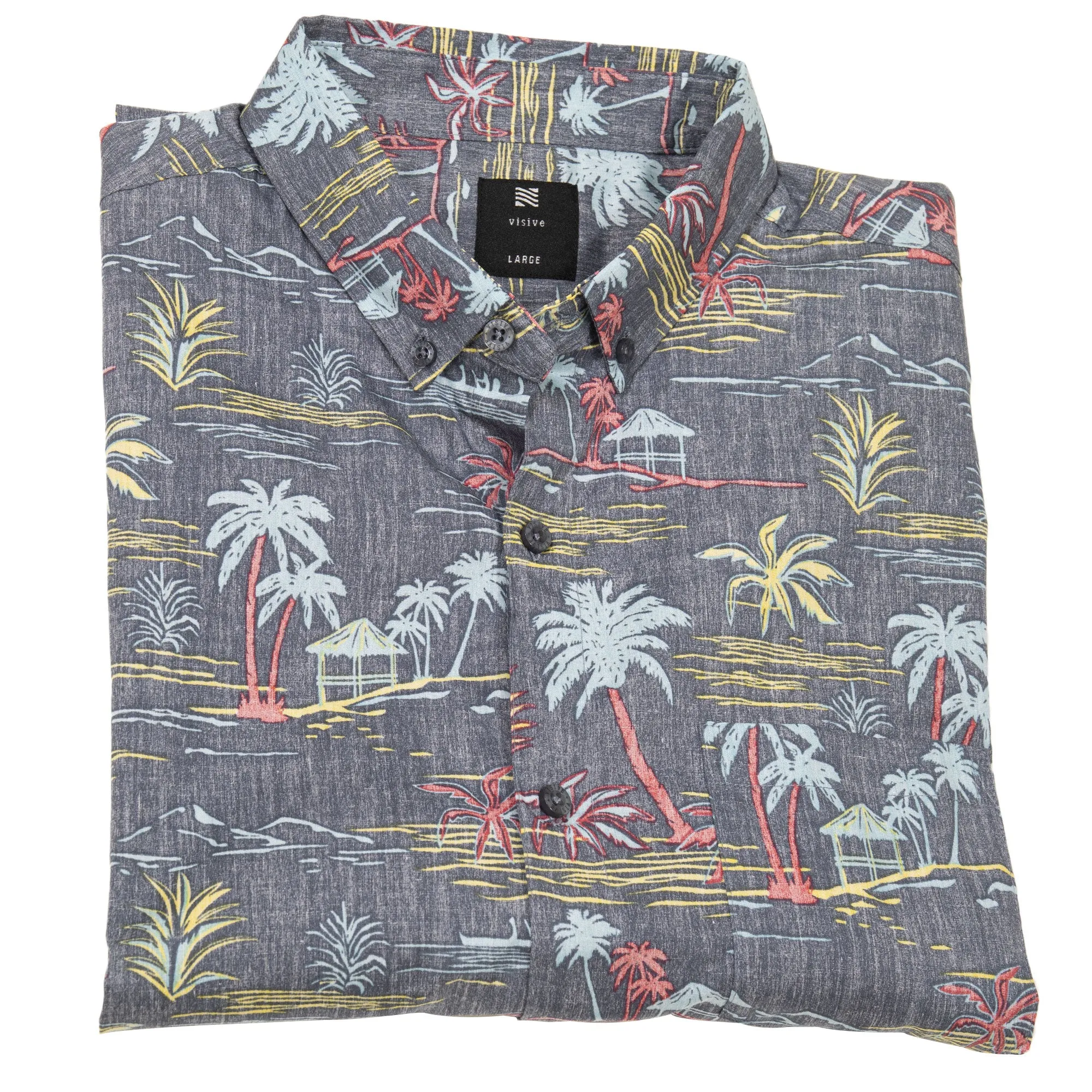 Mens Button Down Shirt - Reverse Tropical