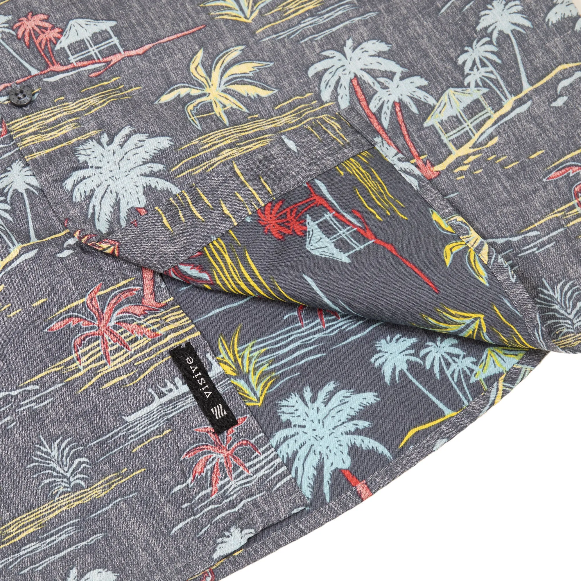 Mens Button Down Shirt - Reverse Tropical