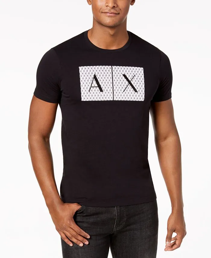 Men's Foundation Triangulation Armani Exchange T-shirt, black