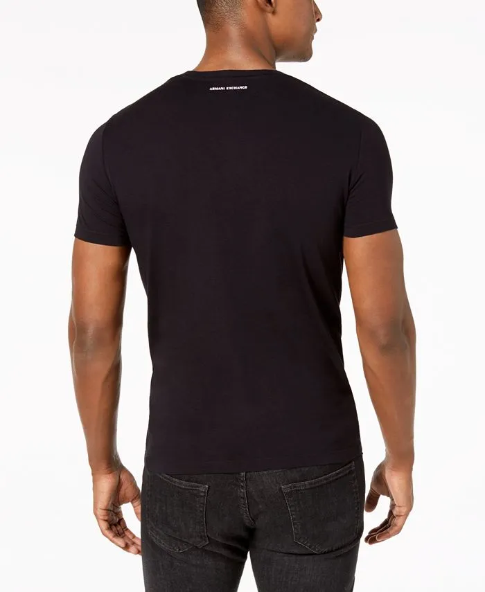 Men's Foundation Triangulation Armani Exchange T-shirt, black