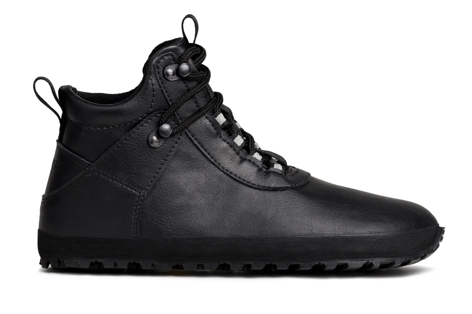 Men's Hiker black barefoot ankle trekking boots