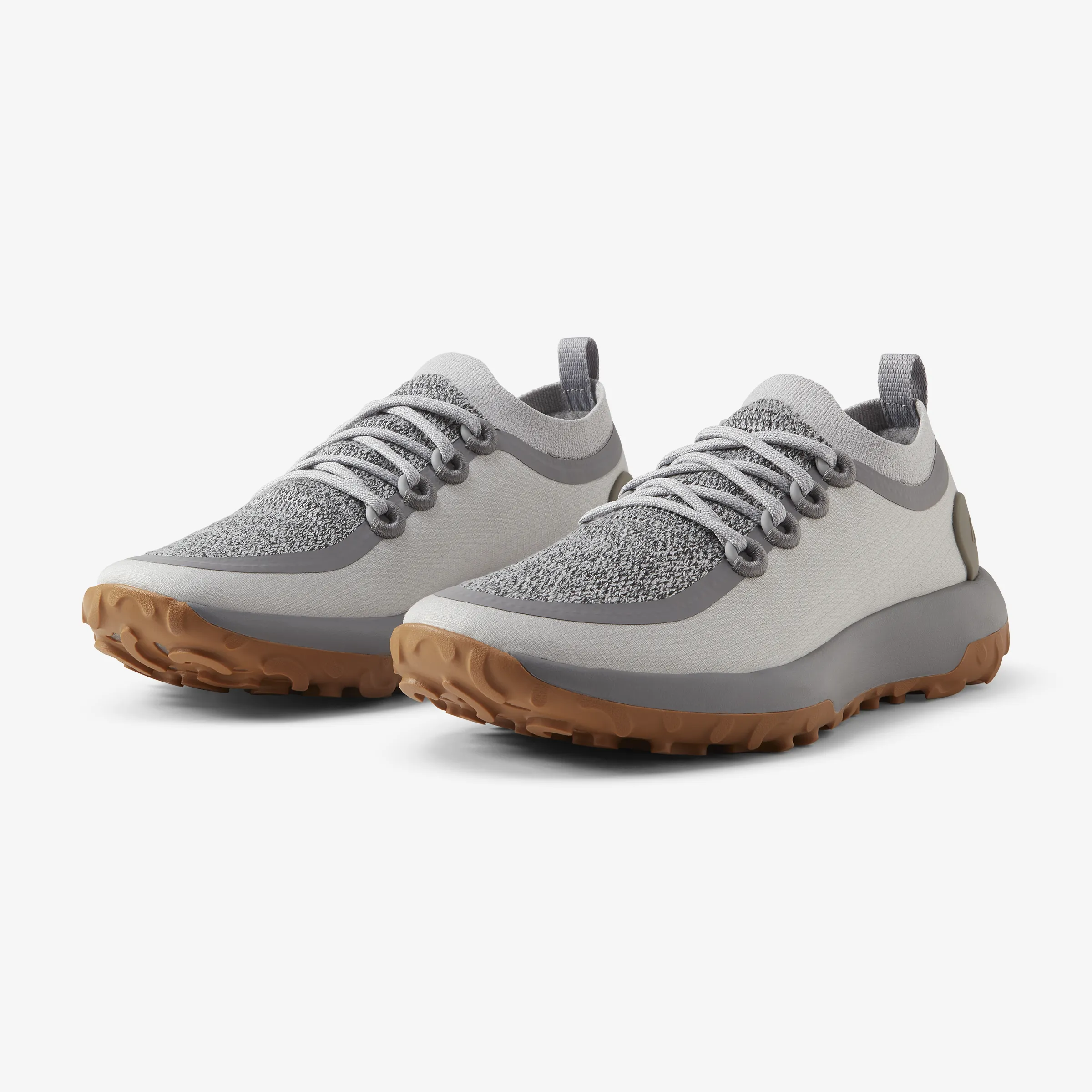 Men's Trail Runners - Medium Grey (Rugged Khaki Sole)