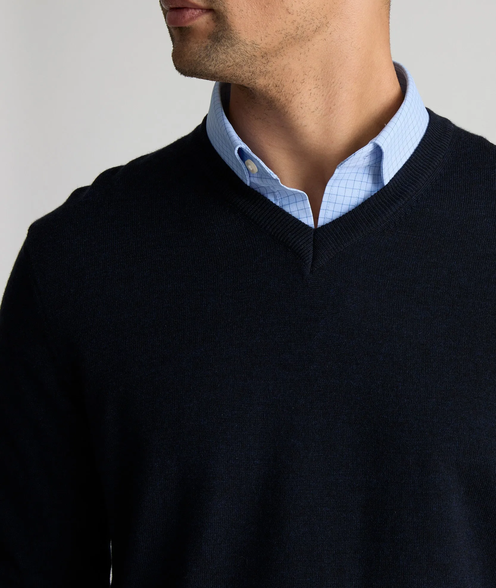 Merino Wool V-Neck Sweater