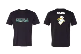 Montville Wrestling Dryfit Performance Tee - Black