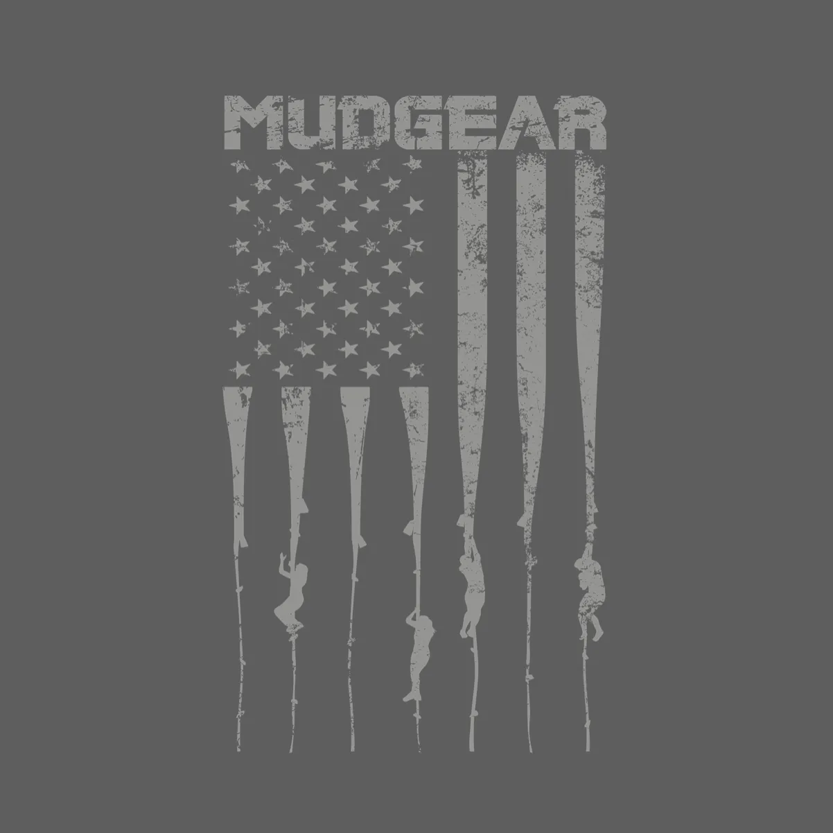 MudGear Tri-Blend USA Flag / Rope Climb Tee (Made to Order DTF)