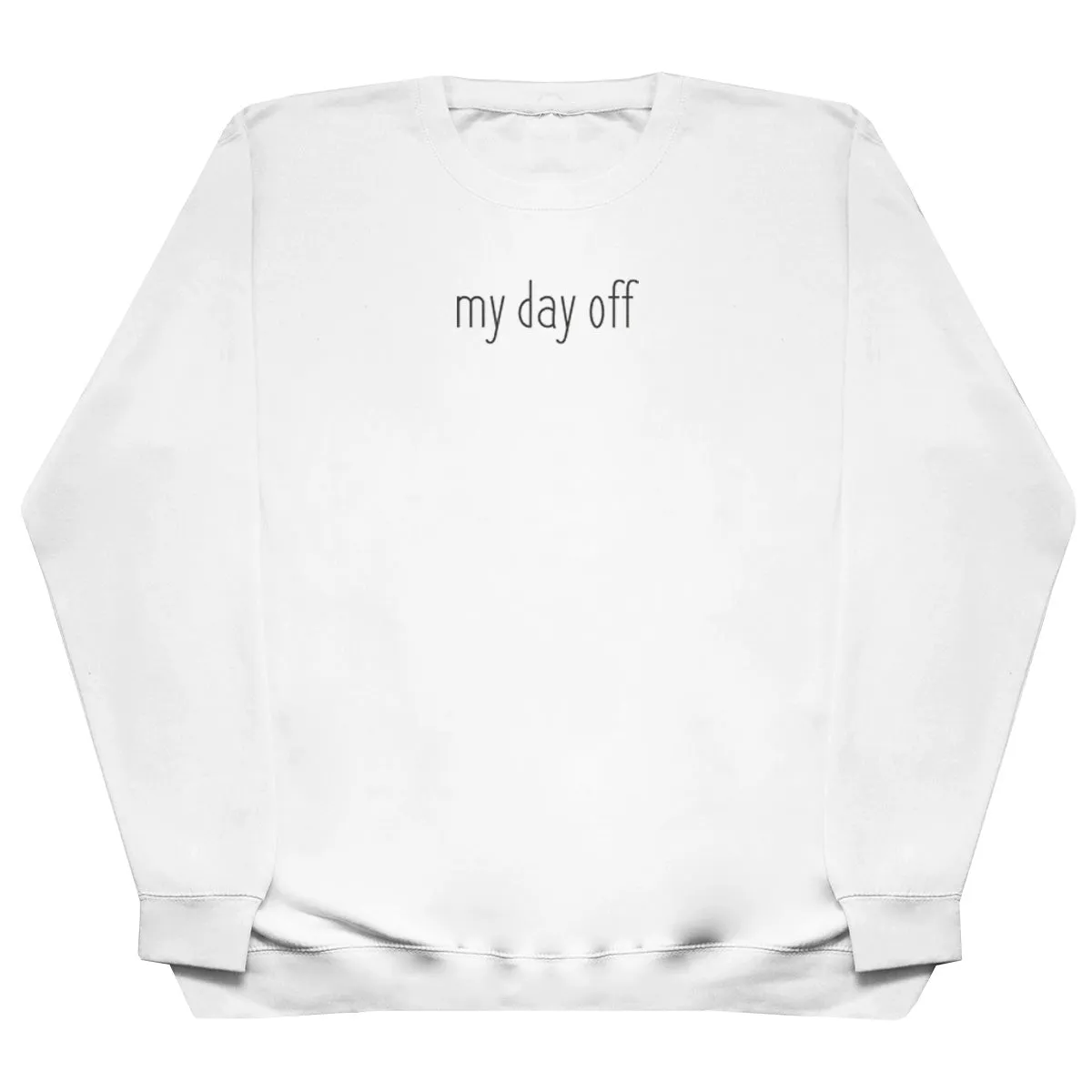 my day off - Kids Oversized Comfy Sweater