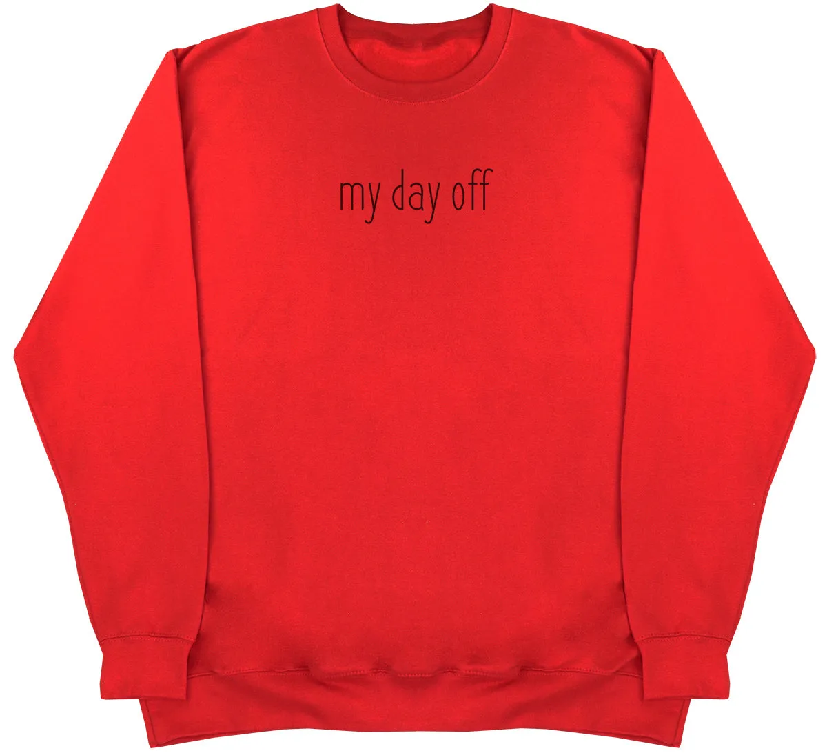 my day off - Kids Oversized Comfy Sweater