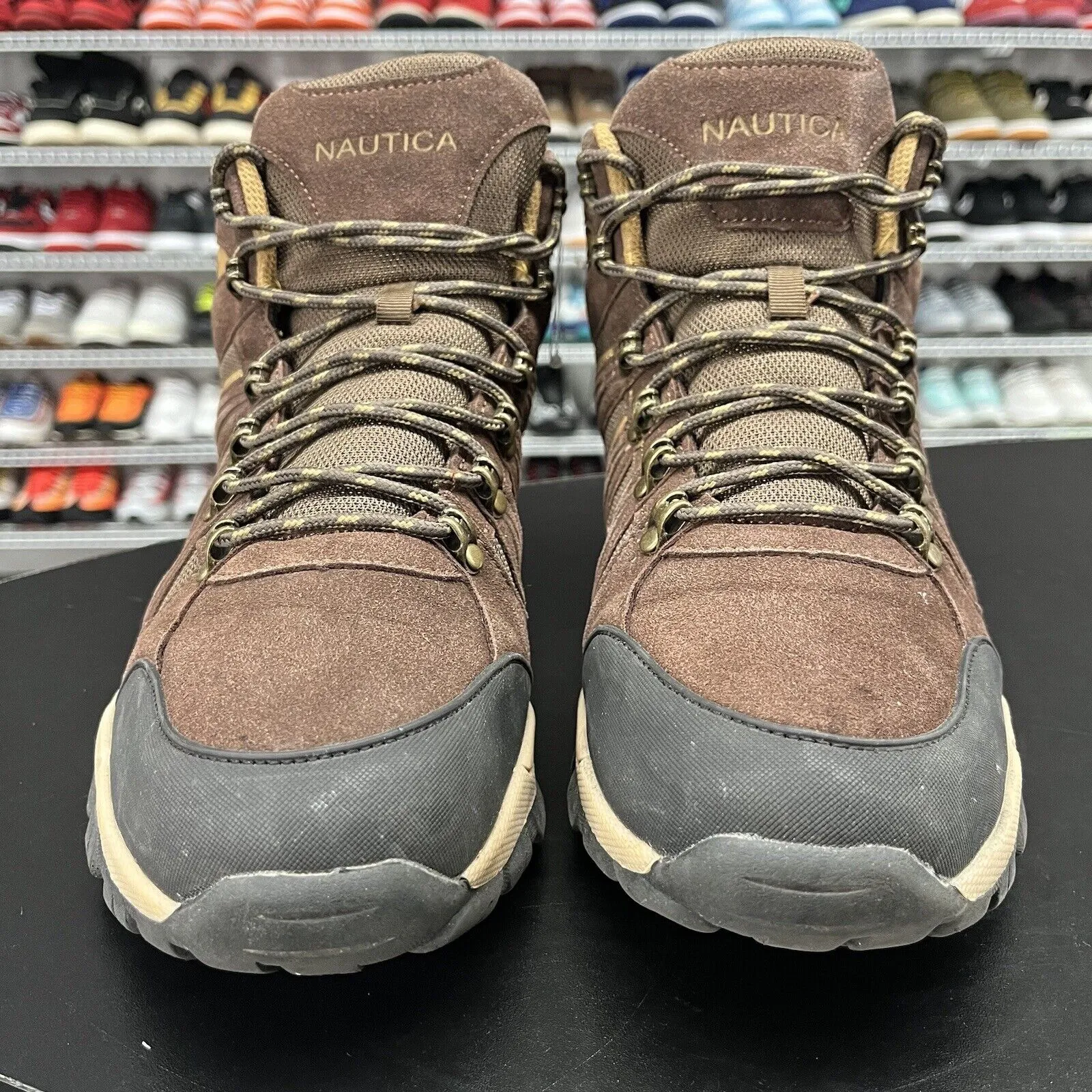 Nautica Hiking Boots Brown Visto Mid Rise Men's Size 12