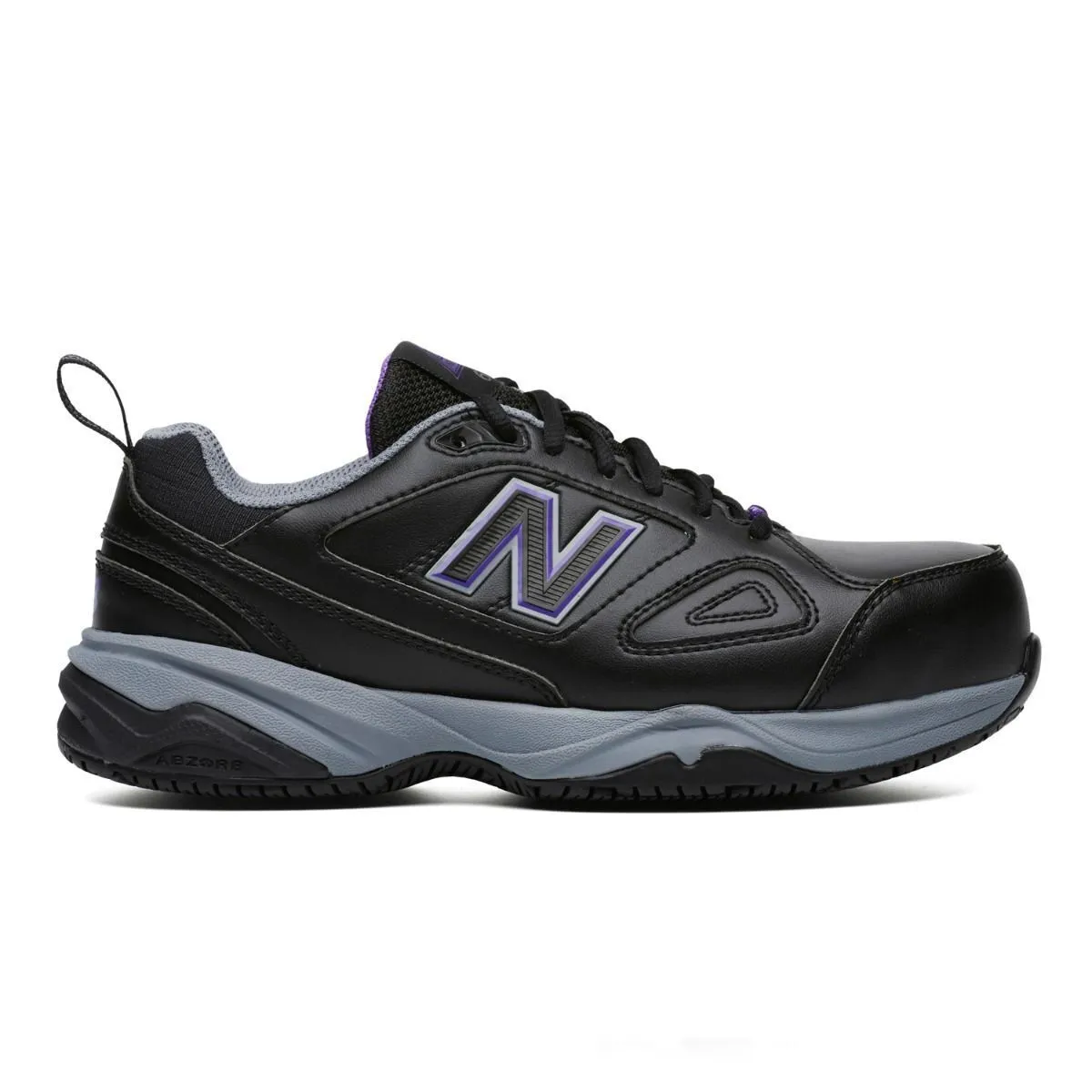 New Balance Womens 627 Steel Cap Toe Safety Shoes - Black/Purple