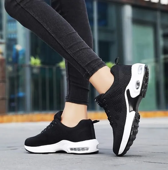 New Sz 8.5 Musabela Orthopedic Sneakers for Women,Ortho Pro - The Most Comfortable Orthopedic Shoes,Lightweight Fashion Sport Sneakers,Casual Walking Air Cushion Shoes Black, Sz 8.5