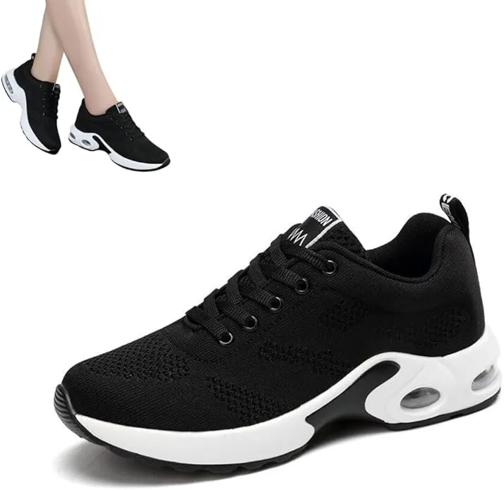 New Sz 8.5 Musabela Orthopedic Sneakers for Women,Ortho Pro - The Most Comfortable Orthopedic Shoes,Lightweight Fashion Sport Sneakers,Casual Walking Air Cushion Shoes Black, Sz 8.5
