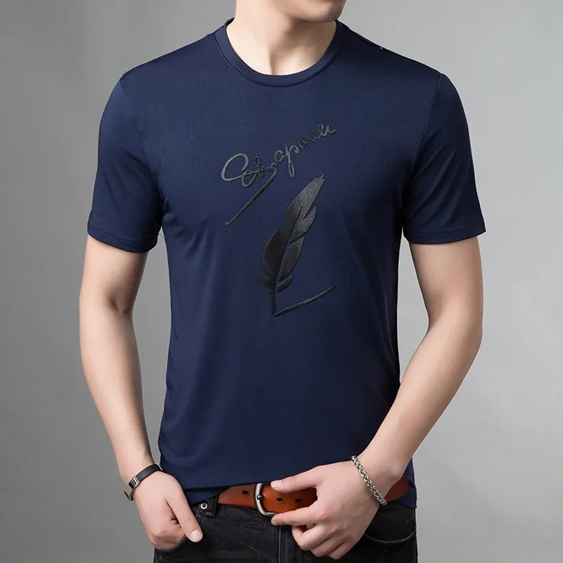 Nsqured "Streetwave" Men's Patterned O-Neck T-Shirt