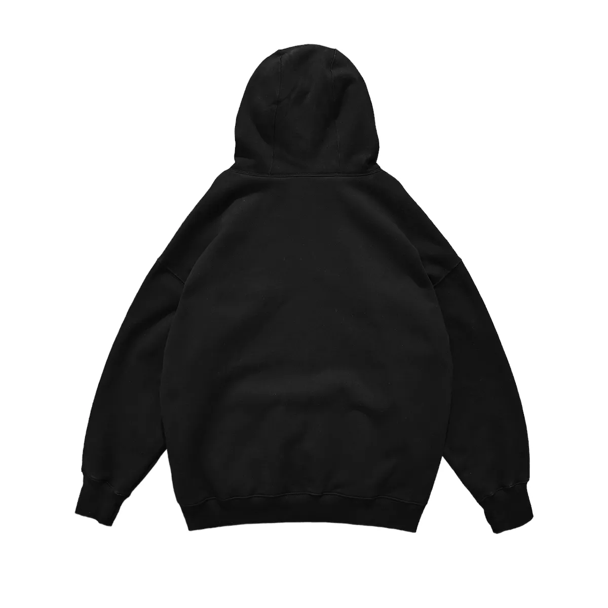 Oversized high neck zip front fleece hoodie