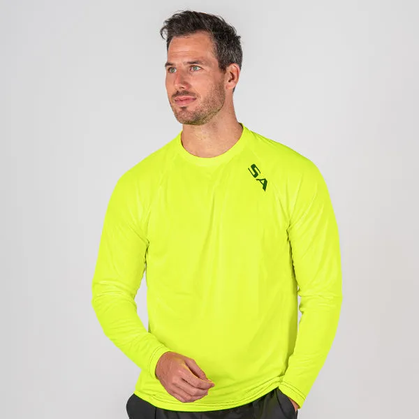 Performance Long Sleeve Shirt | Safety Yellow | SA Logo