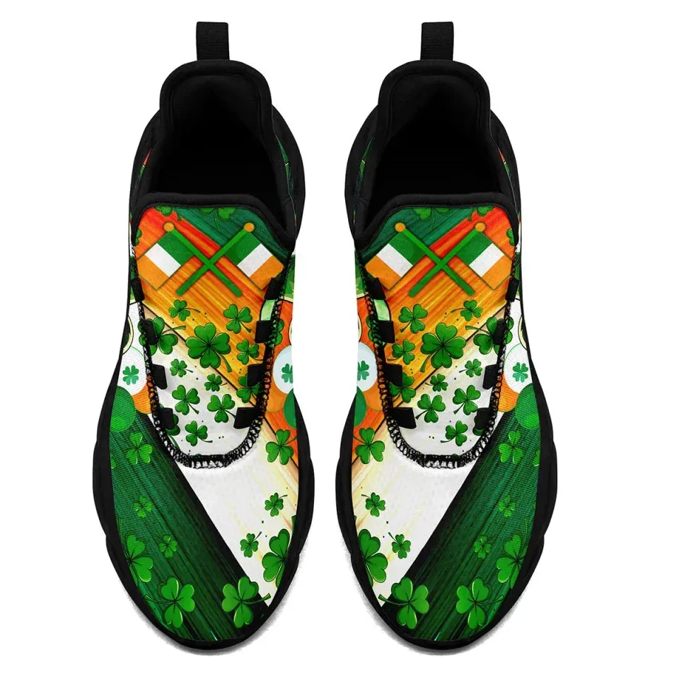 Personalized Clover Charm Sneakers,Personalized St. Paddy’s Day Walking Shoes