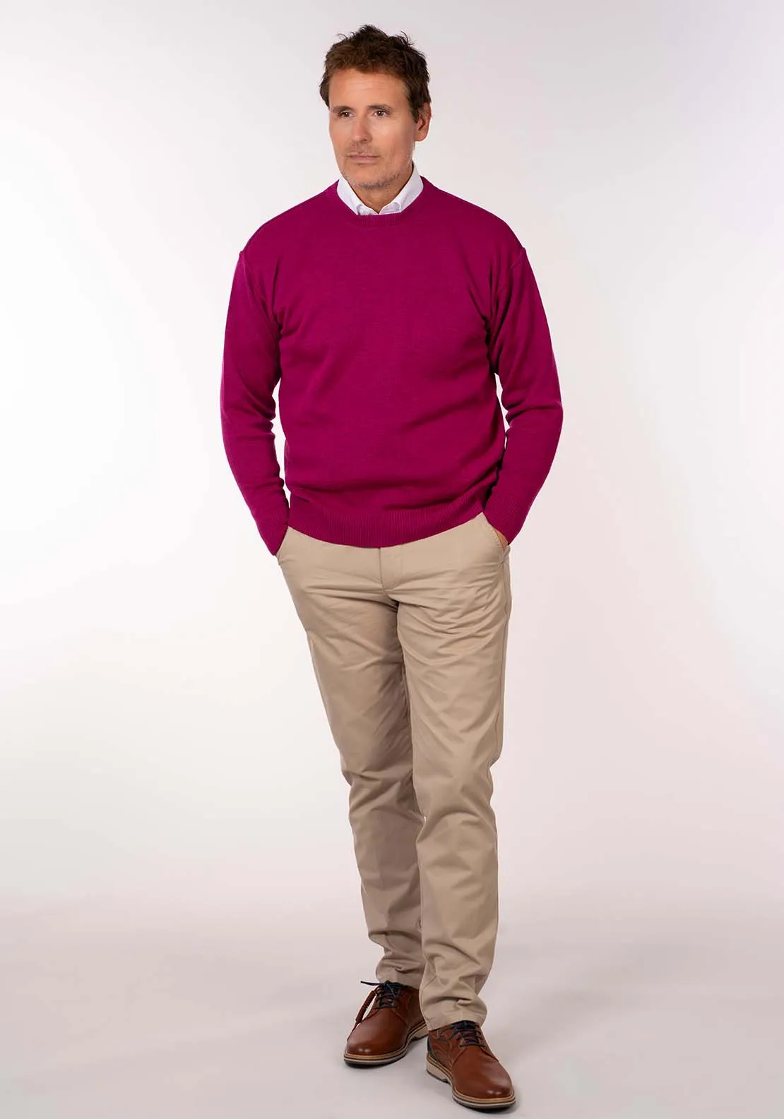 Plain Crew Neck Knit - Cerice Rose