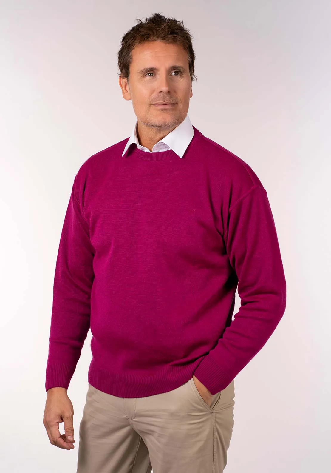 Plain Crew Neck Knit - Cerice Rose