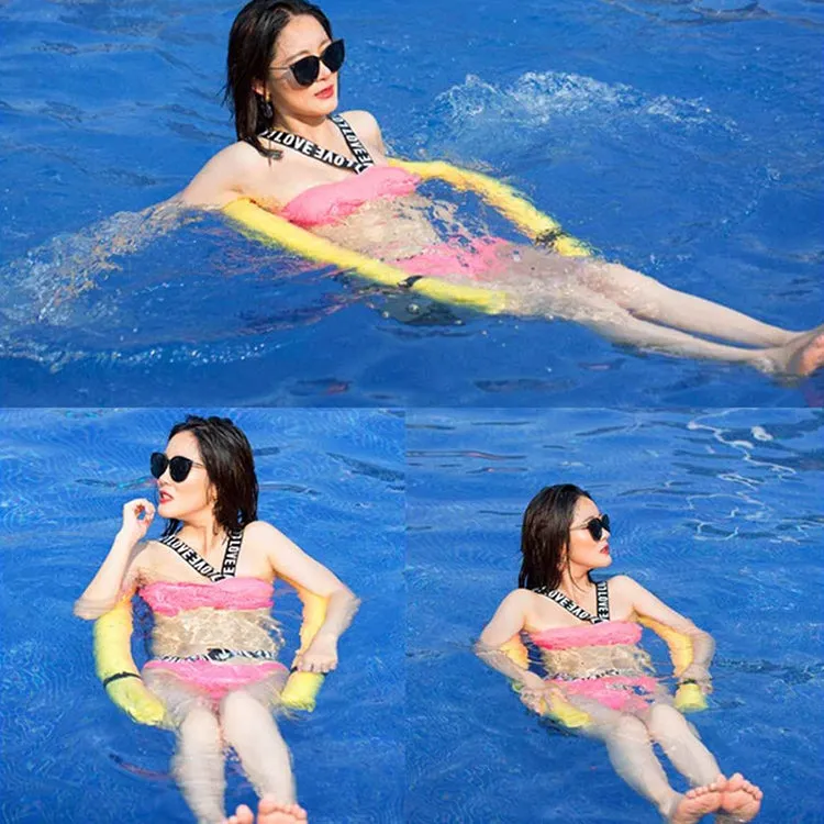 Pool Floating Chair Swimming Pools Seats Floating Bed Chair Noodle Chairs(S  Red)