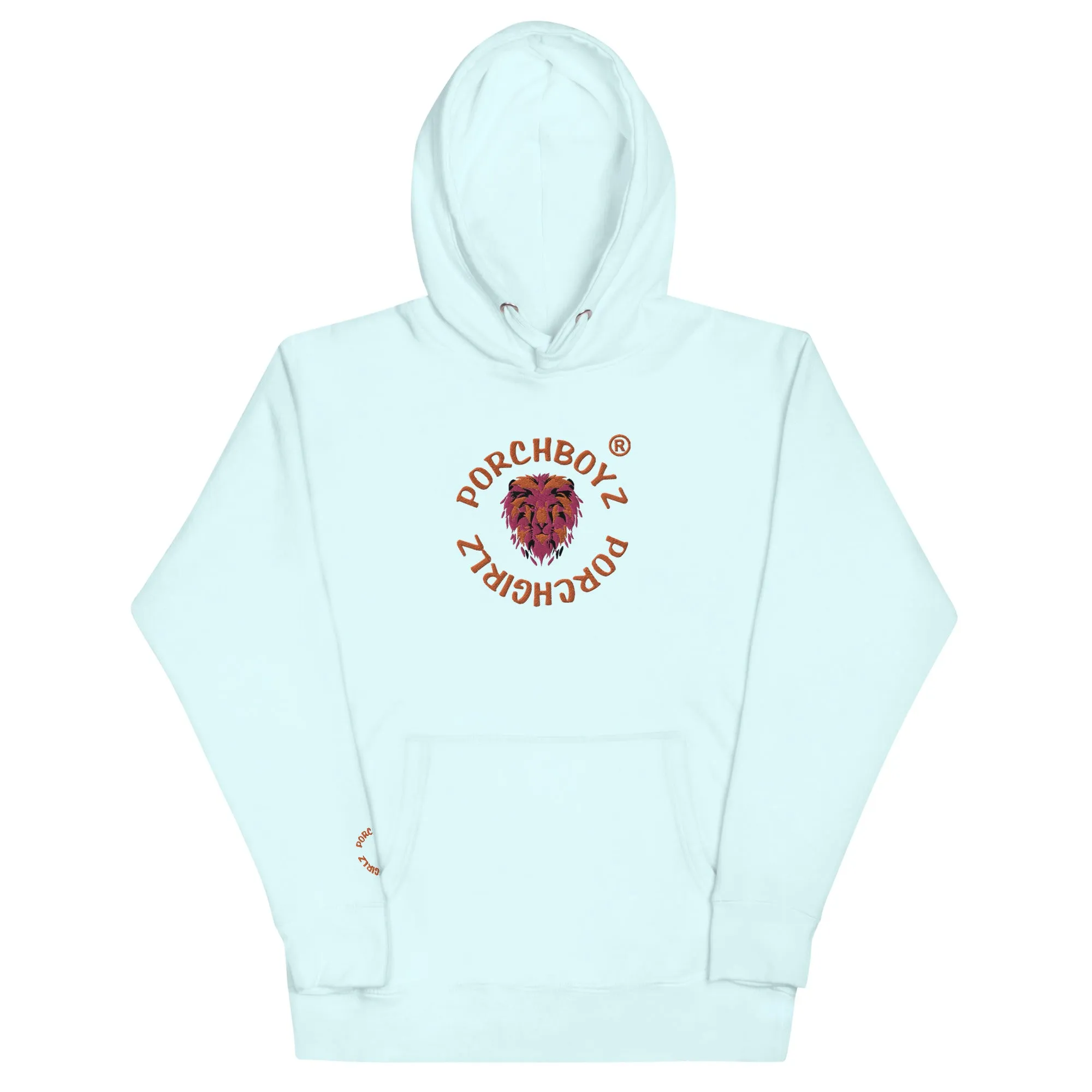 PORCHBOYZ PORCHGIRLZ EMBROIDERED (LION LOGO) Unisex Hoodie