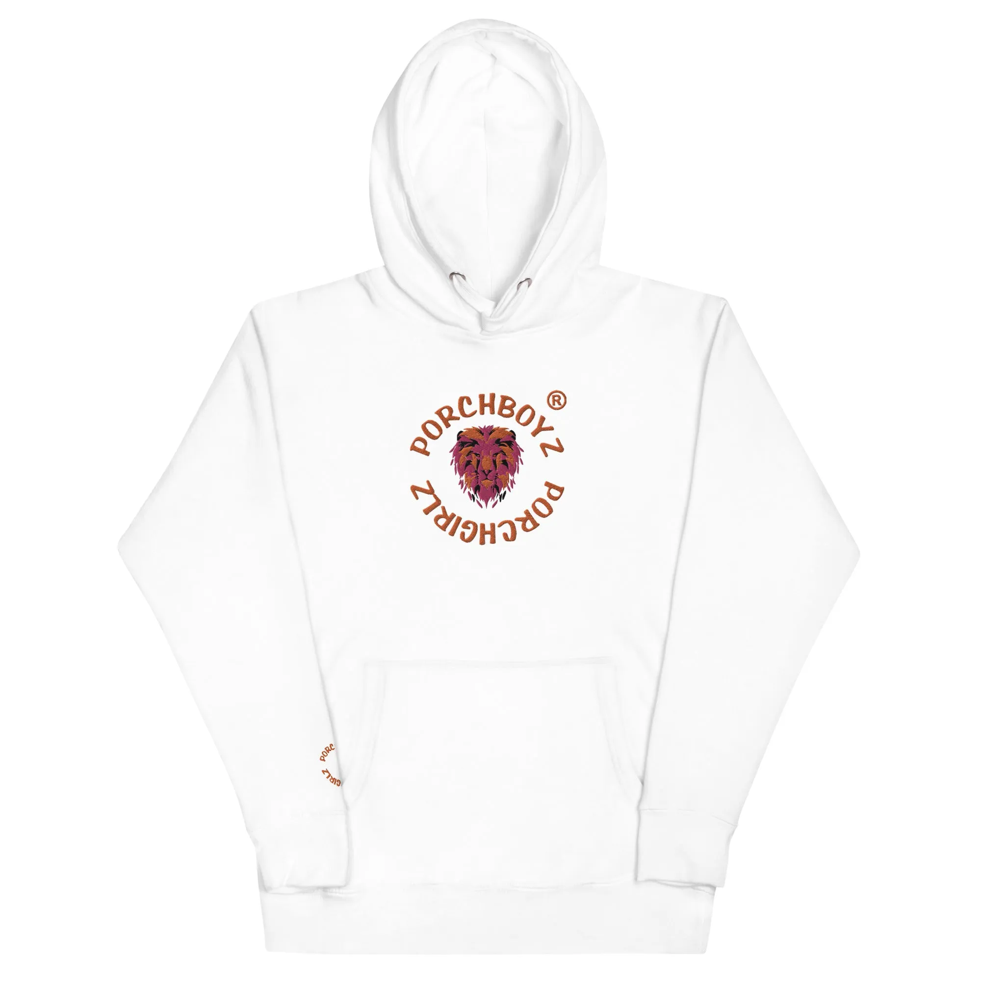 PORCHBOYZ PORCHGIRLZ EMBROIDERED (LION LOGO) Unisex Hoodie