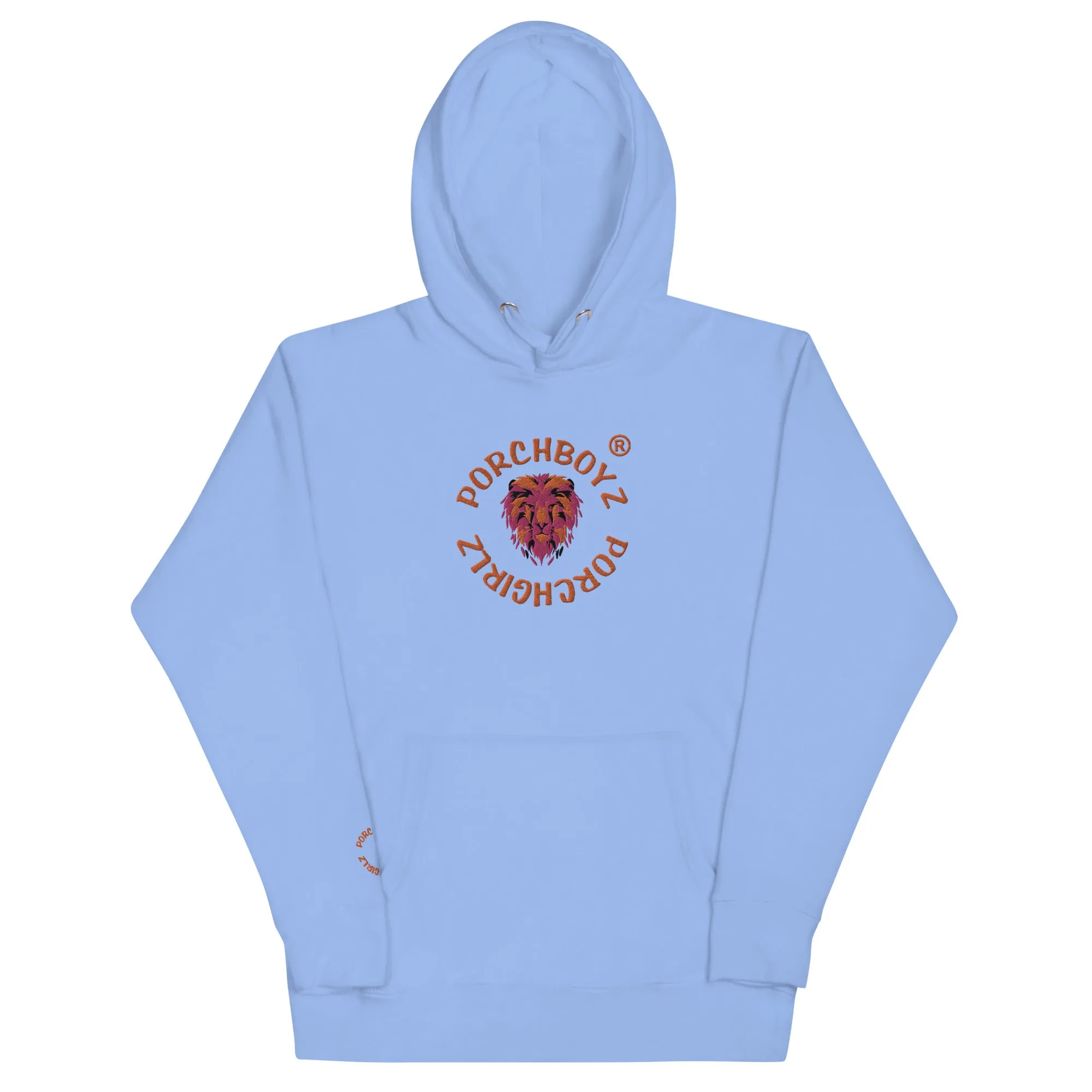 PORCHBOYZ PORCHGIRLZ EMBROIDERED (LION LOGO) Unisex Hoodie