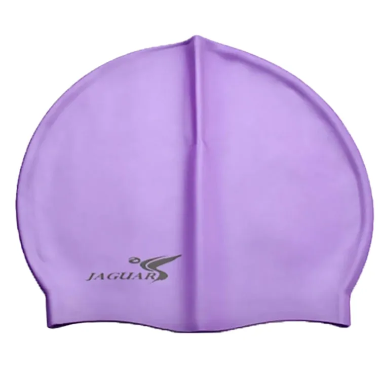 Pure Color Style Elastic Silicone Swimming Cap / Swimming Hat, SC309(Purple)