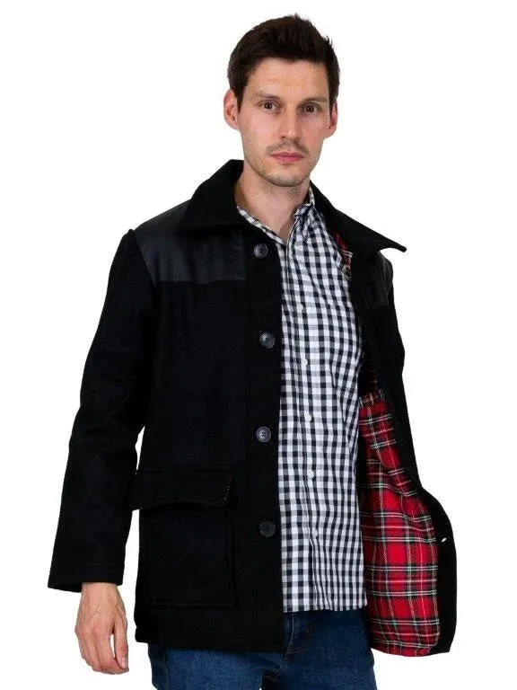 Relco Mens PVC Black Donkey Jackets