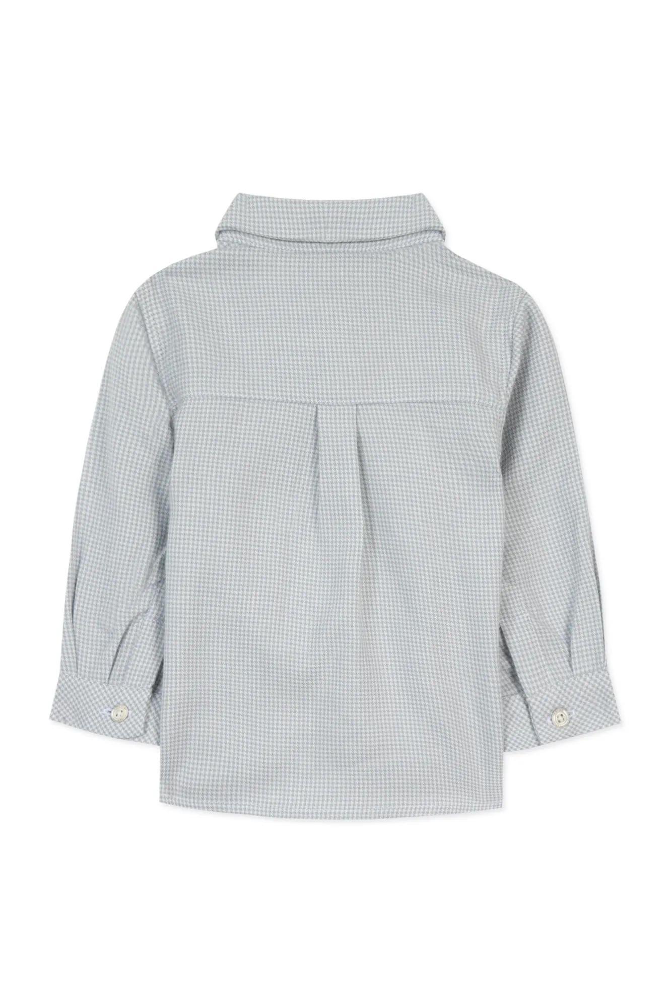 Shirt - Blue Pattern Thunderstorm Two-Tone Gingham