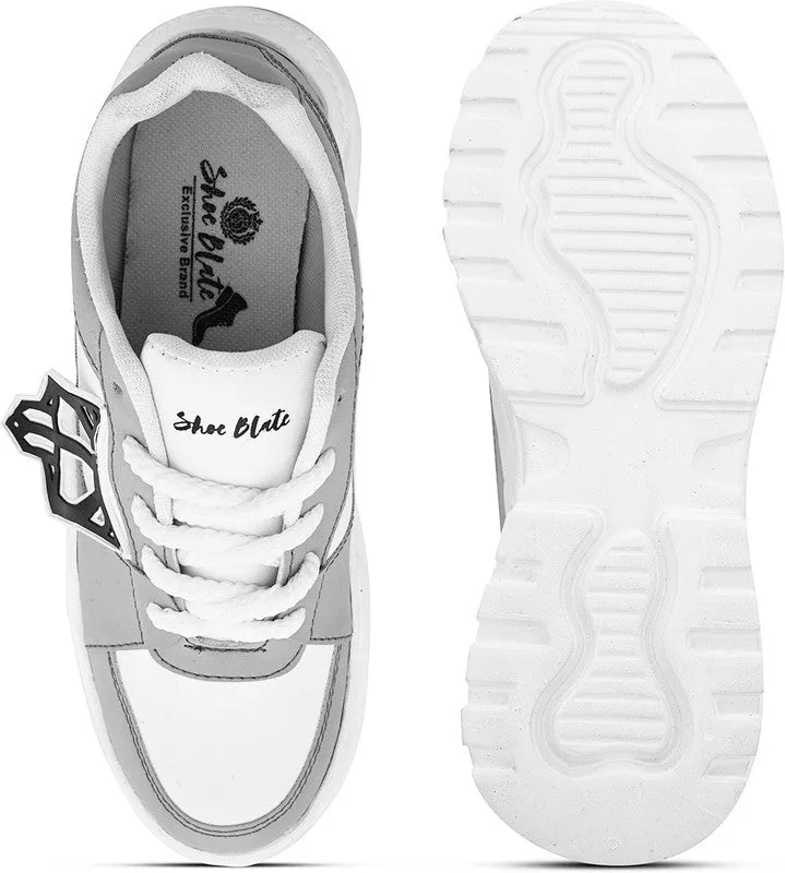 SHOE BLATE Training & Gym Shoes For Women (Grey , 7)