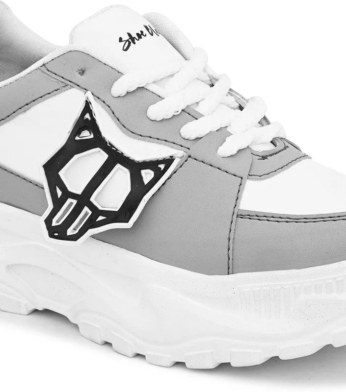 SHOE BLATE Training & Gym Shoes For Women (Grey , 7)
