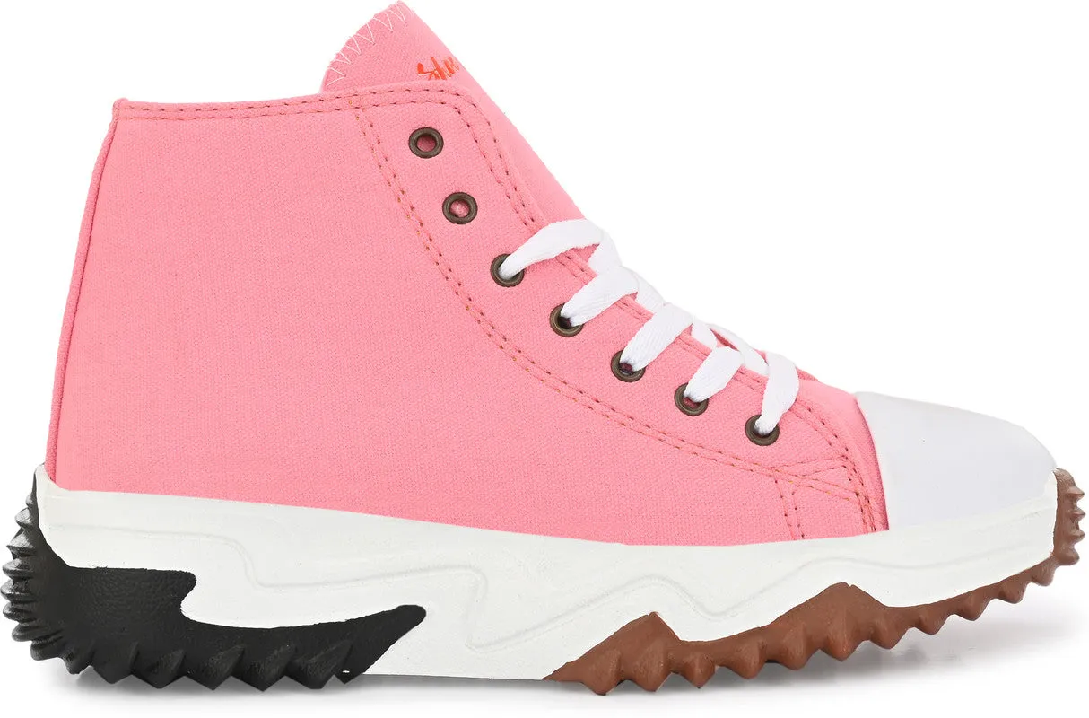 SHOE BLATE Women and Girls Latest Collection Stylish Casual Shoes Sneakers High Tops For Women pink