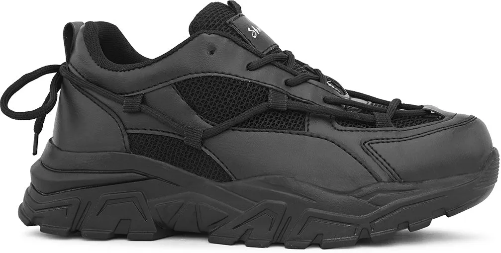 SHOE BLATE Women's/Ladies/Female/Girls Trendy Fashionable Lightweight Comfortable Partywear Training & Gym Shoes For Women (Black , 5)
